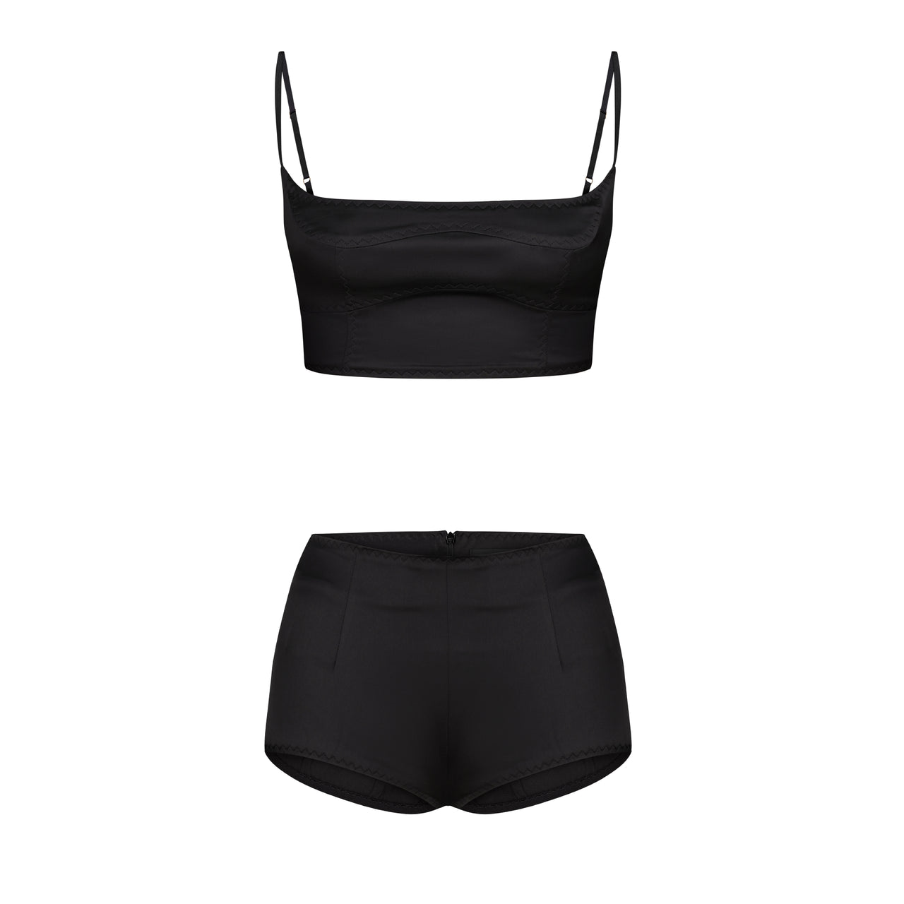DOLCE SATIN SHORTS BLACK